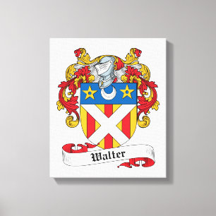 Walter Family Crest Canvas Print