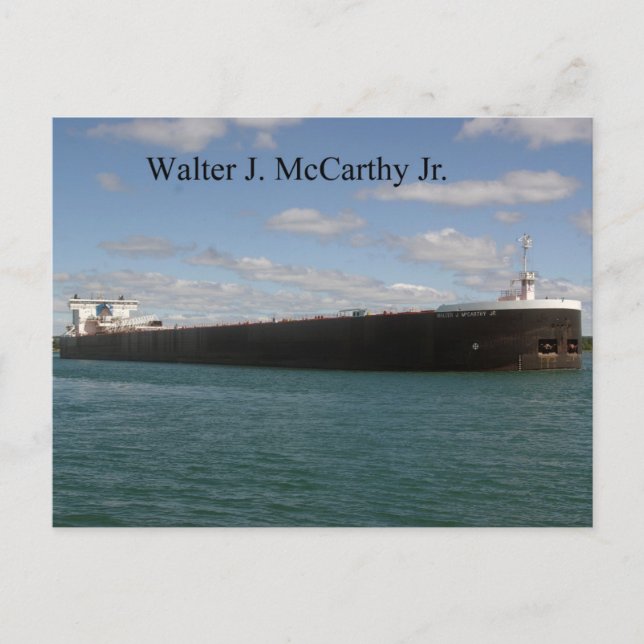 Walter J. McCarthy Jr. postcard (Front)