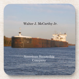Walter J. McCarthy Jr. set of 6 plastic coasters
