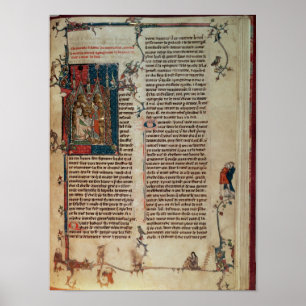 Walter Map taking down a story of the adventures Poster