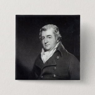 Walter Ramsden Fawkes, engraved by William Say 2 Inch Square Button