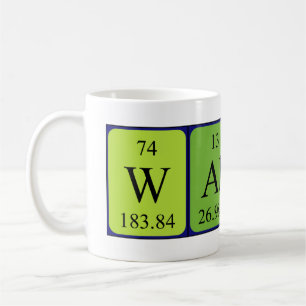 Walter tasse de nom de table périodique
