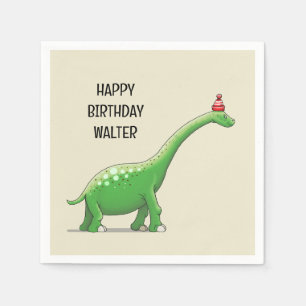 Walter the Dinosaur Napkin
