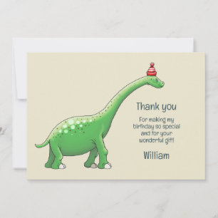 Walter the Dinosaur Thank You Card