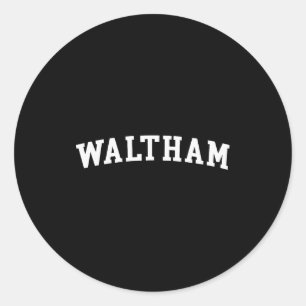 Waltham  classic round sticker