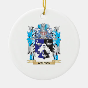 Walton Coat of Arms - Family Crest Ceramic Ornament