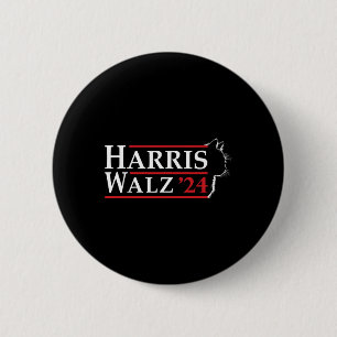 Waltz 2024 Election Cat Lady Kamala Harris Tim Wal 2 Inch Round Button