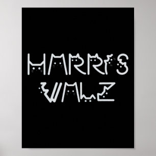 Waltz 2024 Election Funny Cat Kamala Harris Tim Wa Poster