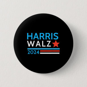 Waltz 2024 Election Kamala Harris Tim Waltz 2024 1 2 Inch Round Button