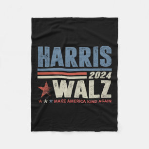 Waltz 2024 Election Kamala Harris Tim Waltz 2024 1 Fleece Blanket