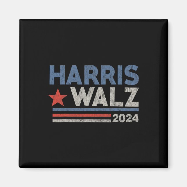 Waltz 2024 Election Kamala Harris Tim Waltz 2024 2 Magnet (Front)