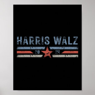 Waltz 2024 Election Kamala Harris Tim Waltz 2024 2 Poster