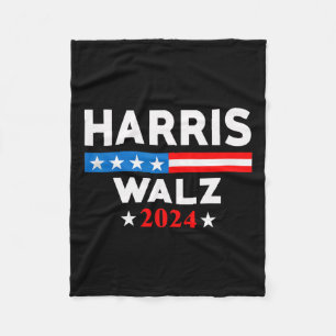 Waltz 2024 Election Kamala Harris Tim Waltz 2024 3 Fleece Blanket