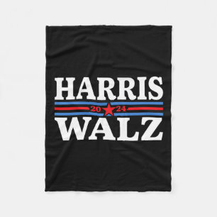 Waltz 2024 Election Kamala Harris Tim Waltz 2024 4 Fleece Blanket