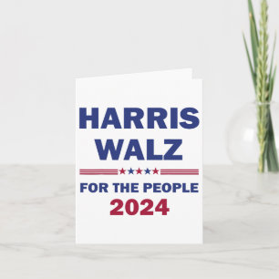 Waltz 2024 For The People Kamala Harris Tim Waltz Card