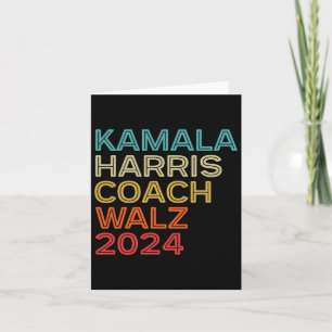 Waltz 2024 Kamala Harris Coach WAlzheimer 2024 Ret Card