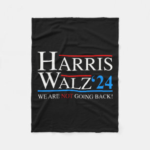 Waltz 2024 Vice President Kamala Harris Tim WAlzhe Fleece Blanket