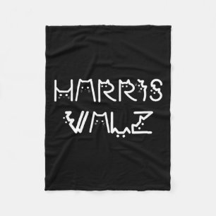 Waltz Harris Walz Kamala Tim Democratic Vp Preside Fleece Blanket