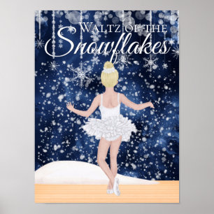 Waltz of the Snowflakes the Nutcracker Ballet Poster