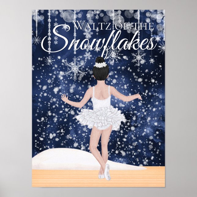 Waltz of the Snowflakes the Nutcracker Ballet Poster (Front)