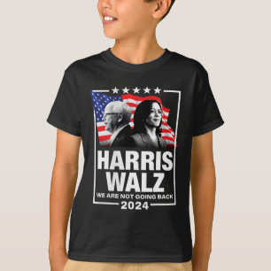 Waltz We Are Not Going Back Kamala Harris 2024 1  T-Shirt