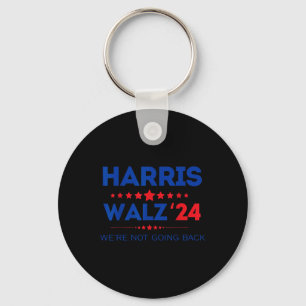 Waltz We Are Not Going Back Kamala Harris 2024 Keychain