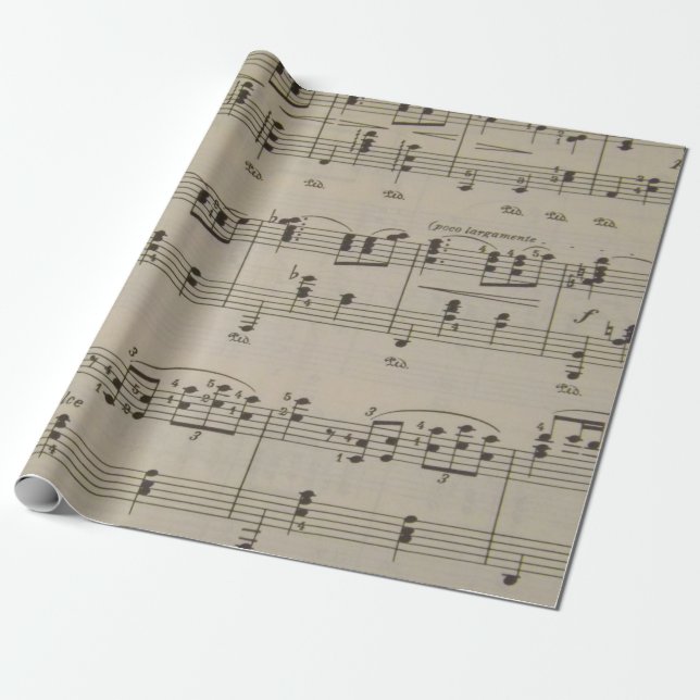 Waltz Wrapping Paper (Unrolled)