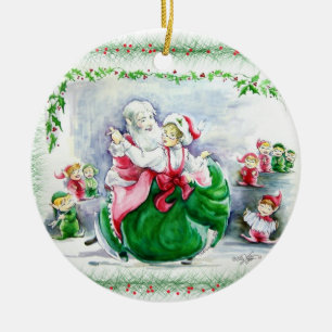 Waltzing Santa & Mrs. Claus Ornament