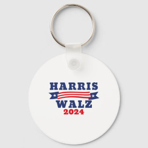Walz 2024 American Flag Kamala Harris Tim Waltz 20 Keychain
