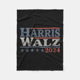 Walz 2024 Election Kamala Harris Tim Waltz 2024 12 Fleece Blanket