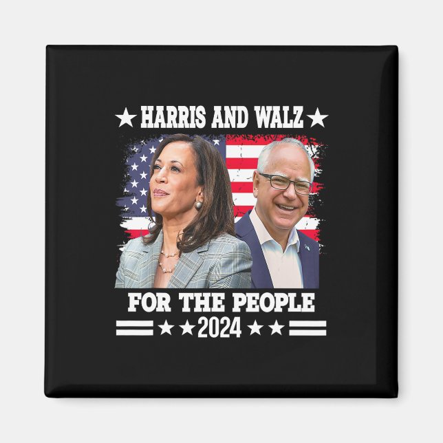 Walz 2024 Election Kamala Harris Tim Waltz  Magnet (Front)