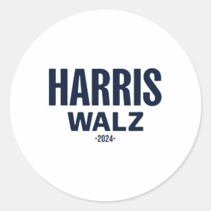 Walz 2024 For President Patriotic Kamala Waltz 202 Classic Round Sticker