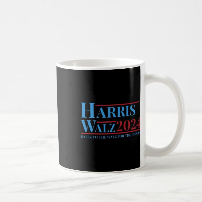 Walz 2024 Kamala Harris Tim Walz Campaign Funny Te Coffee Mug (Right)