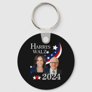 Walz 2024 Presidential Election Campaign Kamala  Keychain