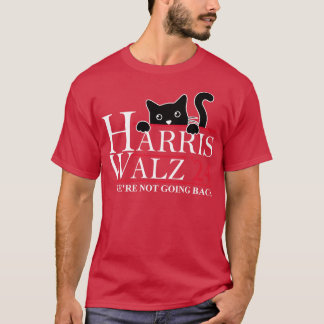 Walz 2024 We Are Not Going Back Cat Lady TShirt