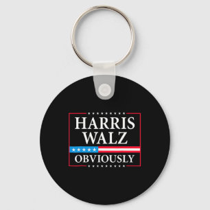 Walz Obviously President Kamala Harris Waltz Elect Keychain