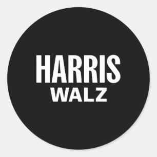 WAlzheimer 2024 Election Kamala Harris Tim W Waltz Classic Round Sticker