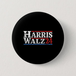 WAlzheimer 2024 Election Kamala Harris Tim Waltz 2 Inch Round Button