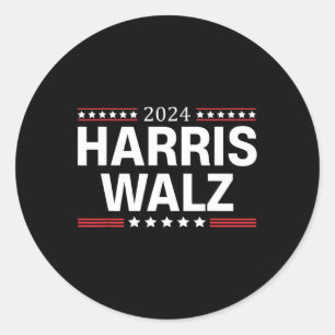WAlzheimer 2024 For President Patriotic Kamala Wal Classic Round Sticker