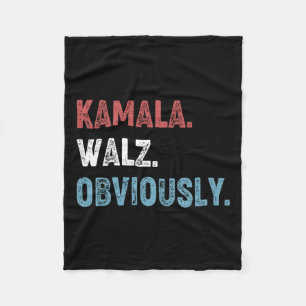 WAlzheimer Obviously 2024 Harris Waltz 2024 Electi Fleece Blanket