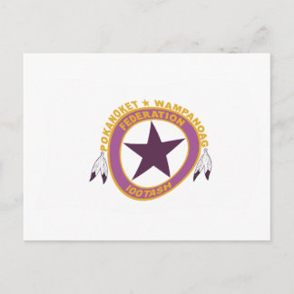 Wampanoag Tribe Flag Postcard