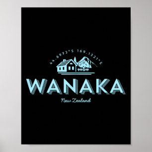 Wanaka Mountain Vacation Skiing New Zealand  Poster