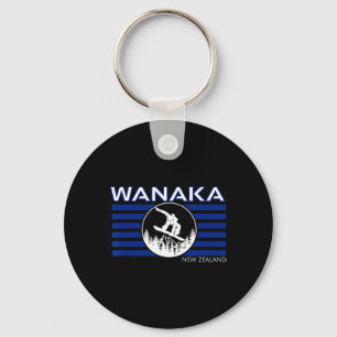Wanaka New Zealand Snowboarding New Zealander Snow Keychain