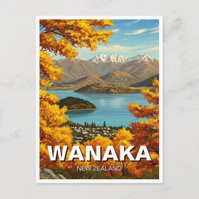 Wanaka New Zealand Travel Postcard (Front)
