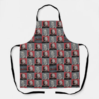 Wanda and Vision Retro Checker Pattern Apron