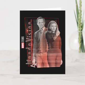 Wanda and Vision Retro Couple Card