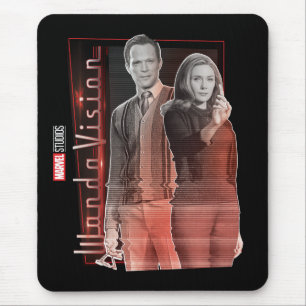 Wanda and Vision Retro Couple Mouse Pad