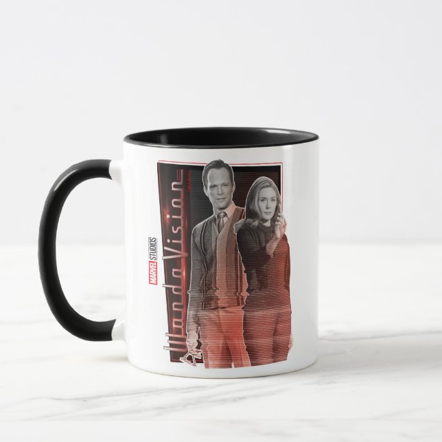 Wanda and Vision Retro Couple Mug (Left)
