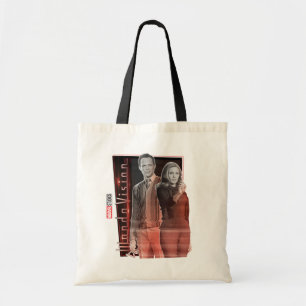 Wanda and Vision Retro Couple Tote Bag