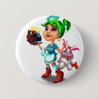 WANDA the COSMIC WAITRESS 2 Inch Round Button